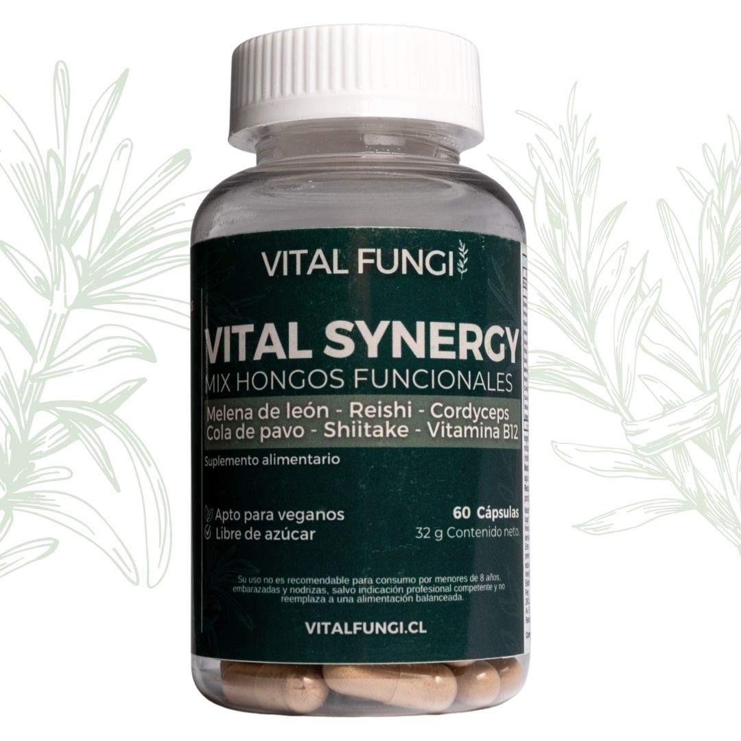 VITAL SYNERGY Cápsulas Mix Hongos Funcionales