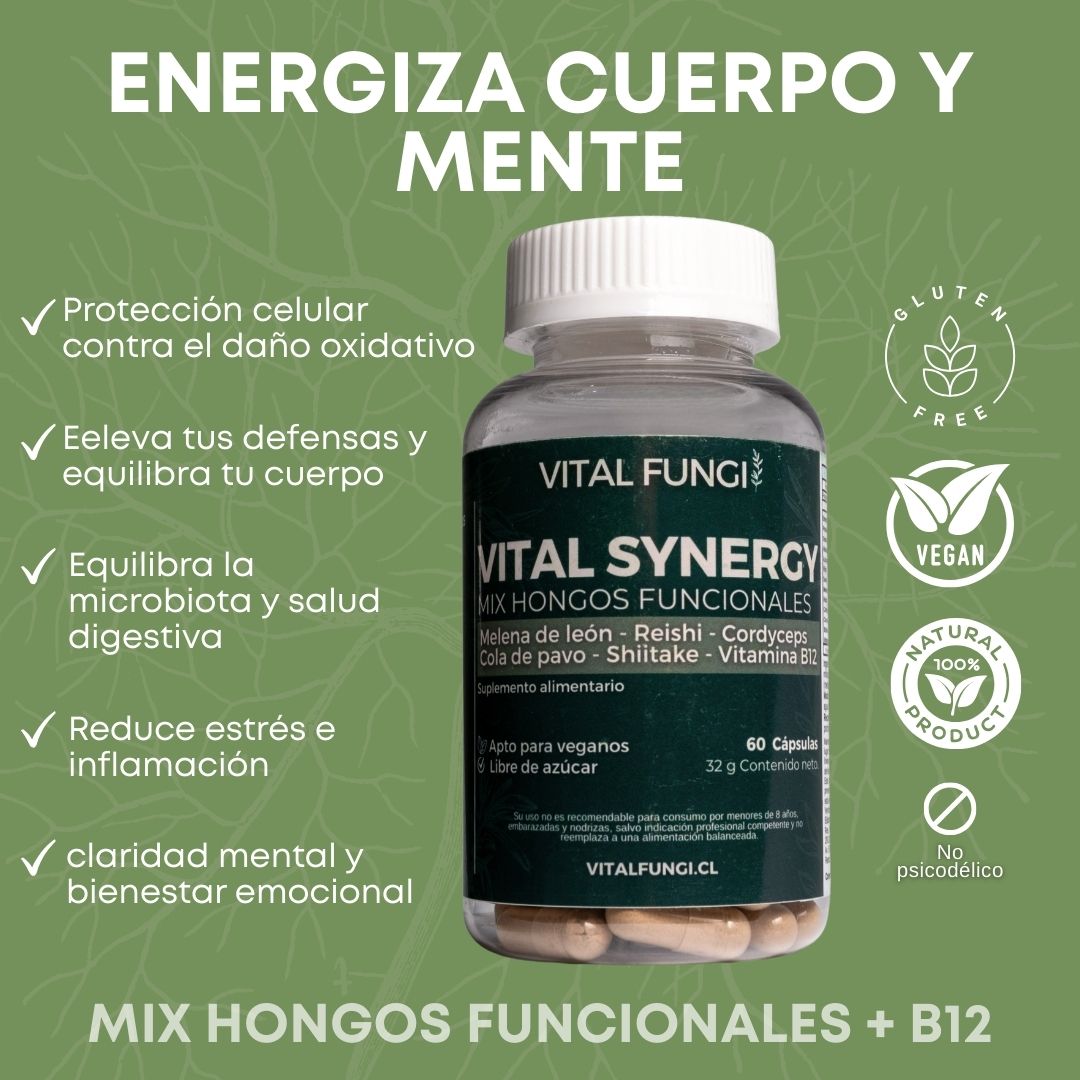 Pack 2 frascos Cápsulas VITAL SYNERGY