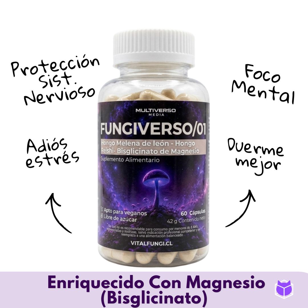 PRONTO Fungiverso 01 🍄Melena Reishi y Magnesio